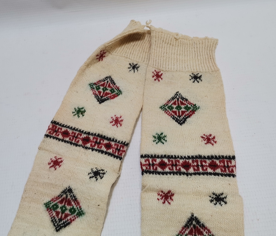 OSMANLI DÖNEMİ EL ÖRME YÖRÜK İŞİ ÇORAP