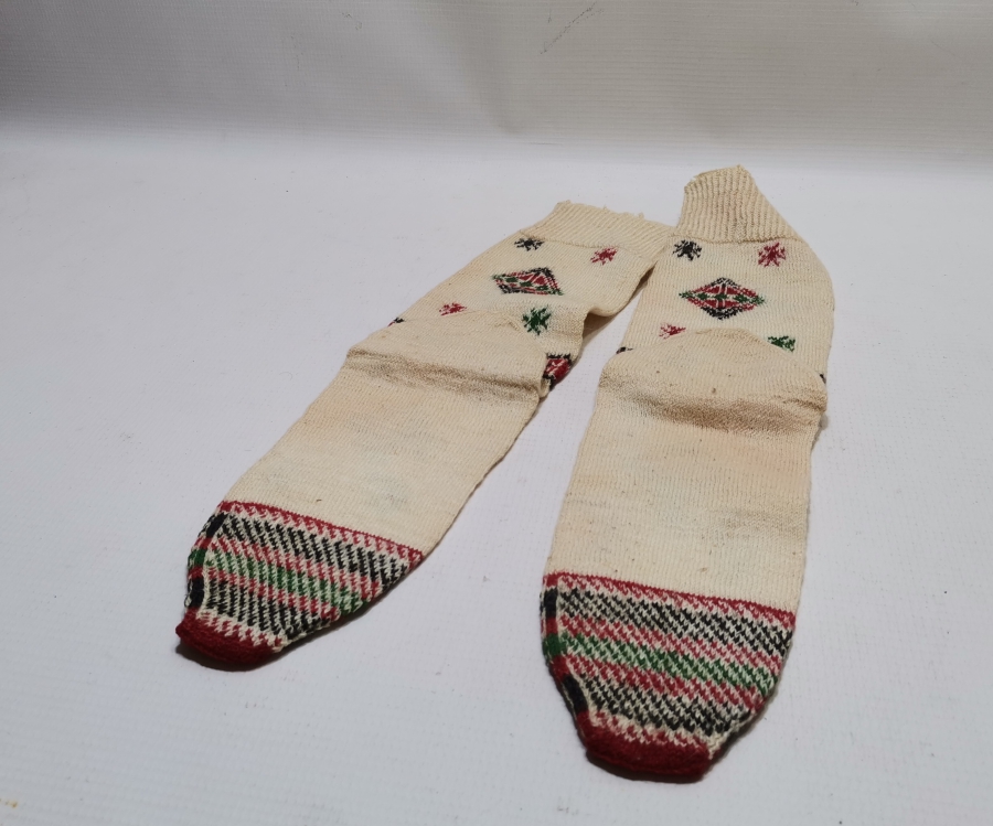 OSMANLI DÖNEMİ EL ÖRME YÖRÜK İŞİ ÇORAP