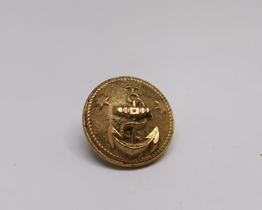 ERMENİ USTA YAPIMI OSMANLI DÖNEMİ DENİZCİ SUBAY DÜĞMESİ