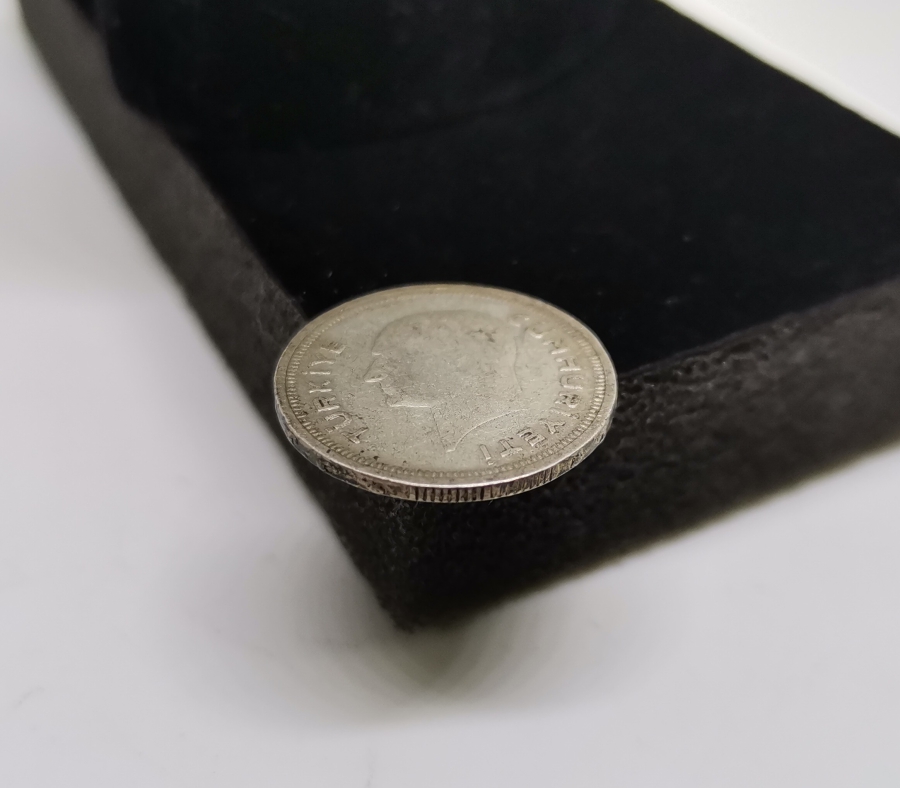 1937 YILI GÜMÜŞ 25 KURUŞ