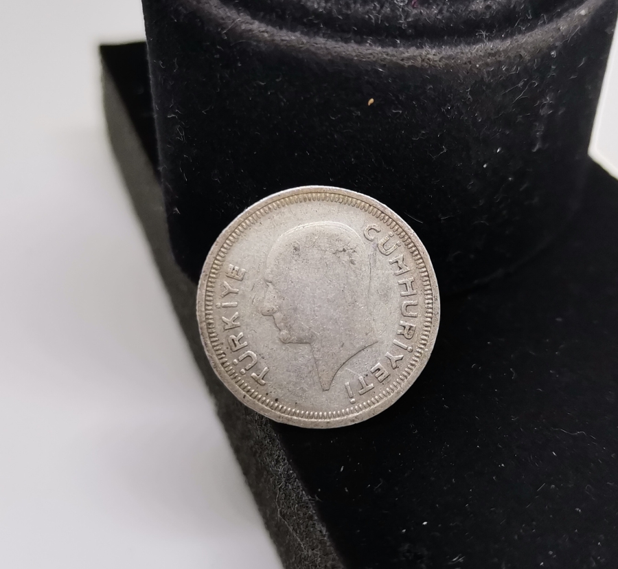 1937 YILI GÜMÜŞ 25 KURUŞ