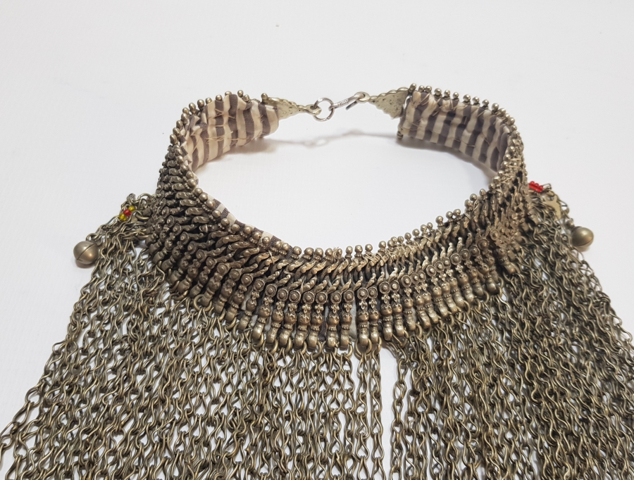 OSMANLI DÖNEMİ TÜRKMEN İŞİ BÜYÜK BOY GERDANLIK - GIDIKLIK