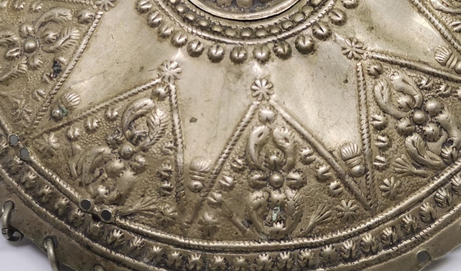 ÜZERİNDE TOPÇU AMBLEMİ BULUNAN OSMANLI DÖNEMİ ÇOK NADİR GELİN TEPELİĞİ - İLK KEZ GÖRÜLÜYOR