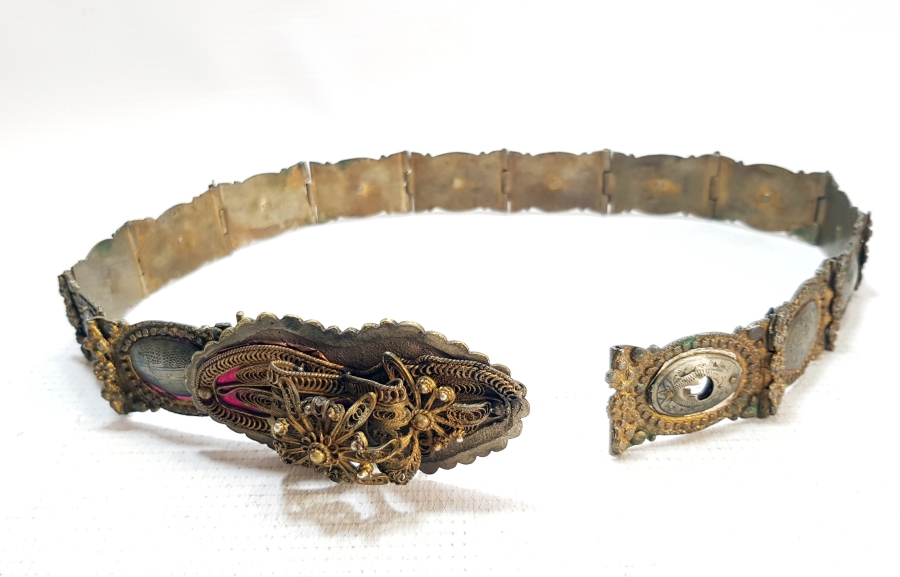 HER BAKLASI VAN DAMGALI OSMANLI DÖNEMİ SAVATLI GÜMÜŞ GELİN KEMERİ