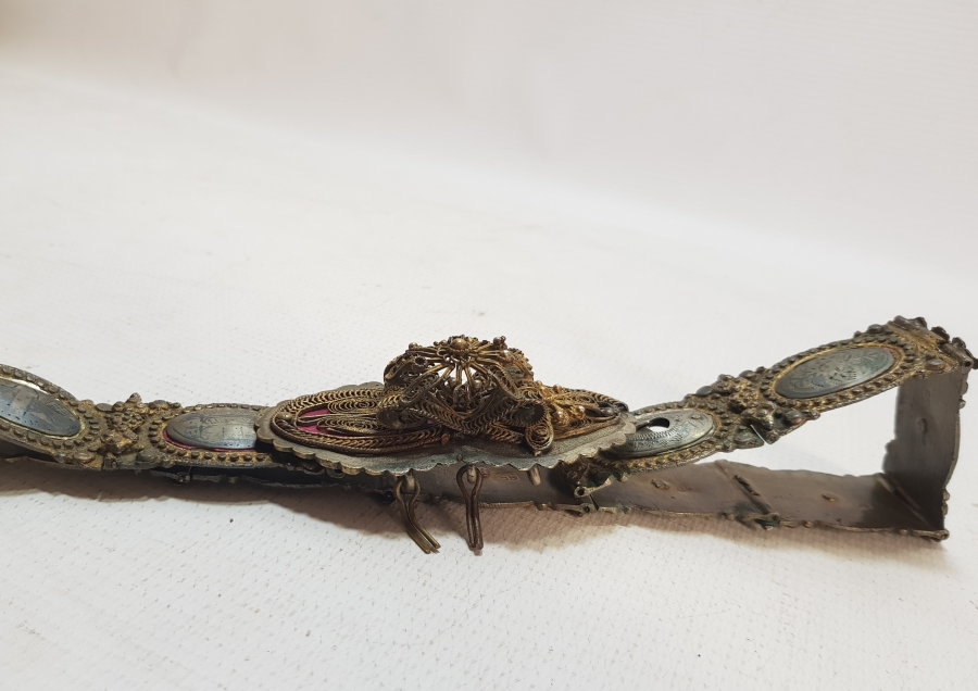 HER BAKLASI VAN DAMGALI OSMANLI DÖNEMİ SAVATLI GÜMÜŞ GELİN KEMERİ