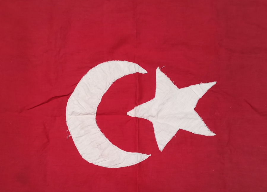1. DÜNYA SAVAŞI DÖNEMİ EL DİKİMİ OSMANLI BAYRAK