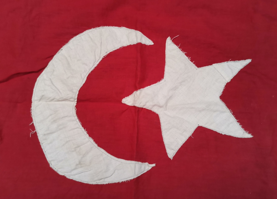 1. DÜNYA SAVAŞI DÖNEMİ EL DİKİMİ OSMANLI BAYRAK