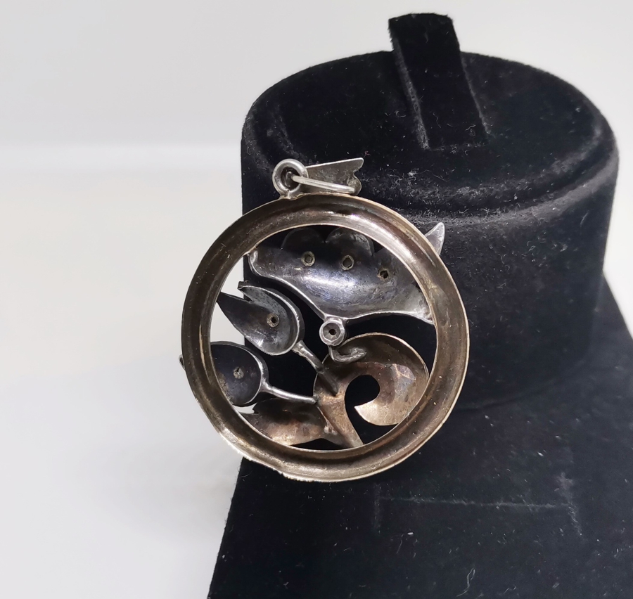 OSMANLI DÖNEMİ ELMAS TAŞLI VE LALE FİGÜRLÜ ALTIN KOLYE UCU