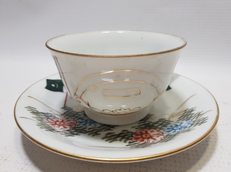 1947 YILI ÇOK NADİR TÜRKİYE'NİN HİNDİSTAN'I TANIMASI ANISINA YAPILMIŞ DOSTLUK SEMBOLÜ NADİR KAHVE FİNCANI