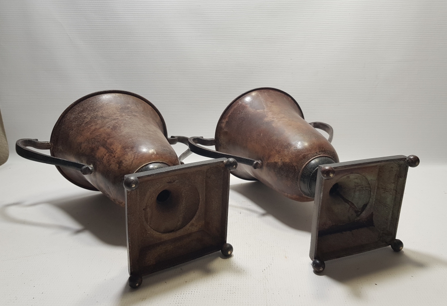 1900 BAŞLARI ANTİKA ÇİFT ŞÖMİNE SAATİ VAZOSU