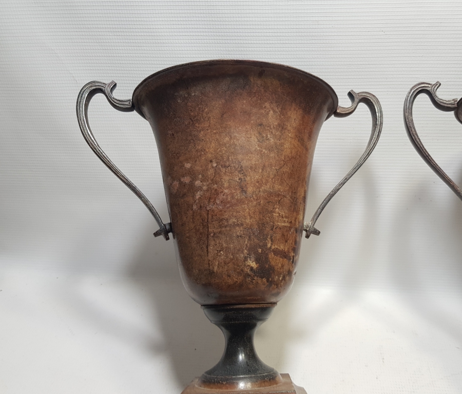 1900 BAŞLARI ANTİKA ÇİFT ŞÖMİNE SAATİ VAZOSU