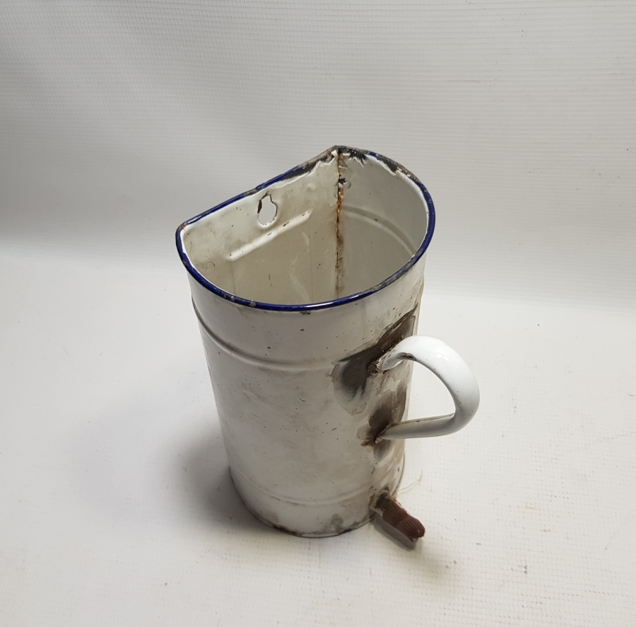 1. DÜNYA SAVAŞI DÖNEMİ ÇEKOSLAVAK YAPIMI ÇOK NADİR EMAYE SERUM ŞİŞESİ