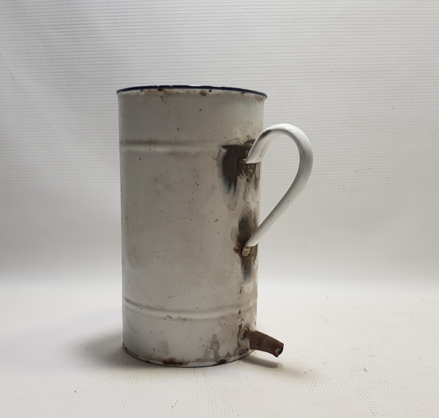 1. DÜNYA SAVAŞI DÖNEMİ ÇEKOSLAVAK YAPIMI ÇOK NADİR EMAYE SERUM ŞİŞESİ