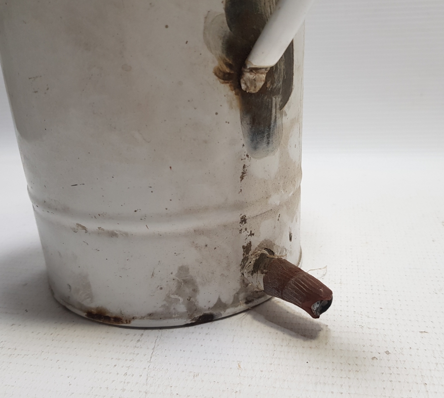 1. DÜNYA SAVAŞI DÖNEMİ ÇEKOSLAVAK YAPIMI ÇOK NADİR EMAYE SERUM ŞİŞESİ