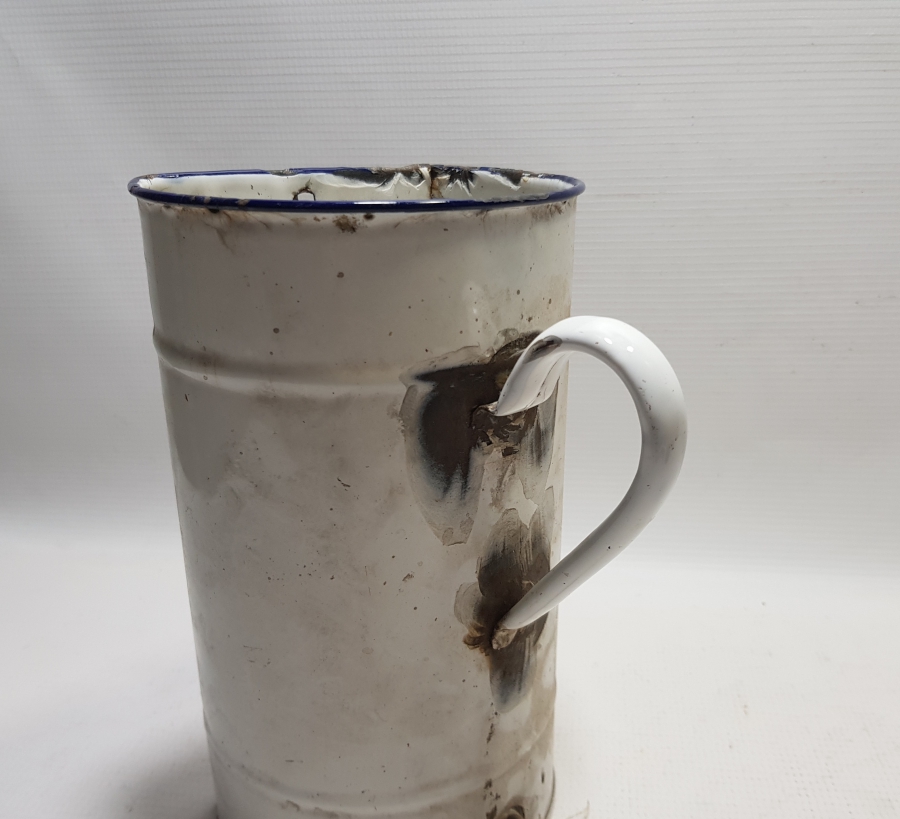 1. DÜNYA SAVAŞI DÖNEMİ ÇEKOSLAVAK YAPIMI ÇOK NADİR EMAYE SERUM ŞİŞESİ