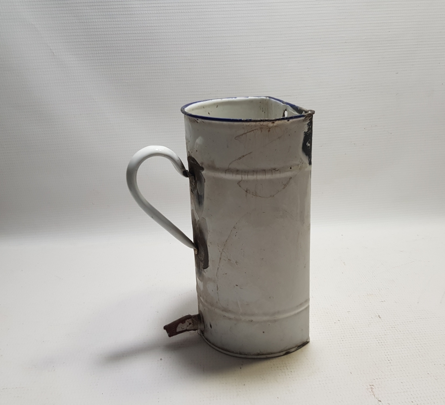 1. DÜNYA SAVAŞI DÖNEMİ ÇEKOSLAVAK YAPIMI ÇOK NADİR EMAYE SERUM ŞİŞESİ