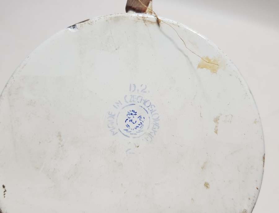 1. DÜNYA SAVAŞI DÖNEMİ ÇEKOSLAVAK YAPIMI ÇOK NADİR EMAYE SERUM ŞİŞESİ