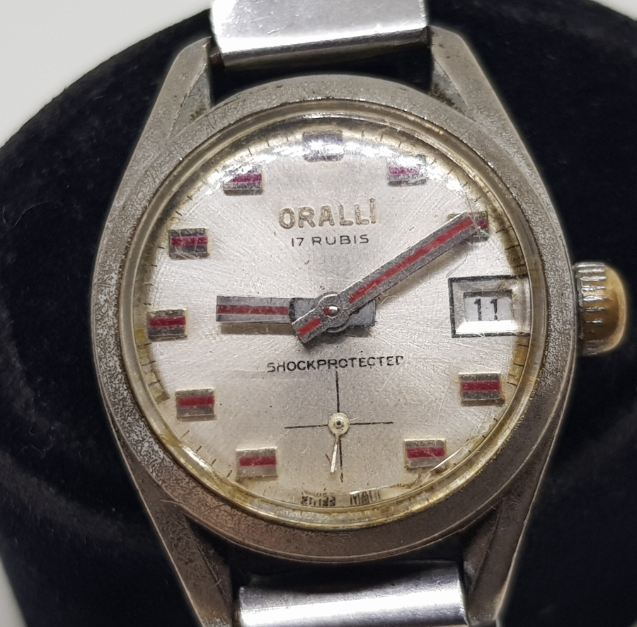 ORALLI MARKA ANTİKA OTOMATİK VE TAKVİMLİ KOL SAATİ