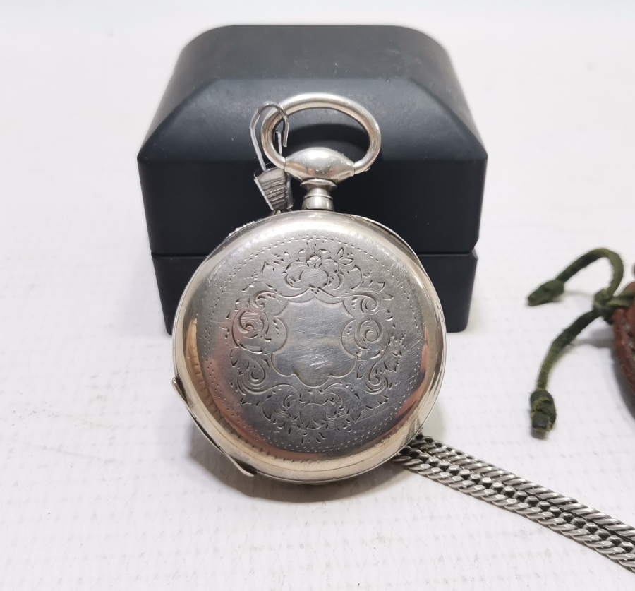 GÜMÜŞ KÖSTEĞİYLE OSMANLI DÖNEMİ GÜMÜŞ KASA CEP SAATİ