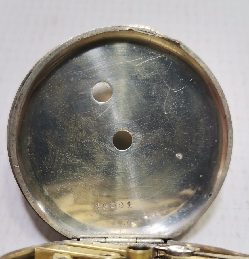 GÜMÜŞ KÖSTEĞİYLE OSMANLI DÖNEMİ GÜMÜŞ KASA CEP SAATİ