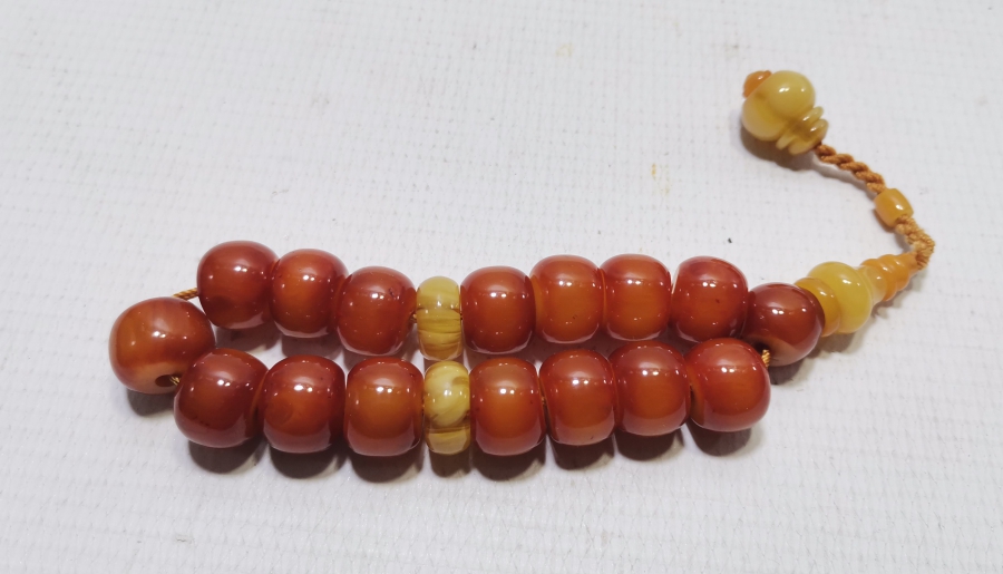 OSMANLI DÖNEMİ SIKMA KEHRİBAR TESPİH