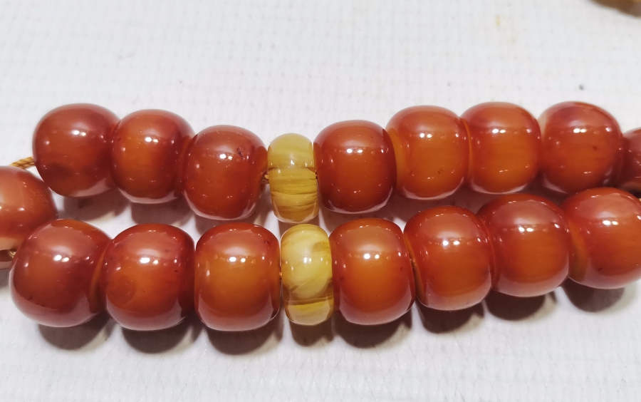 OSMANLI DÖNEMİ SIKMA KEHRİBAR TESPİH