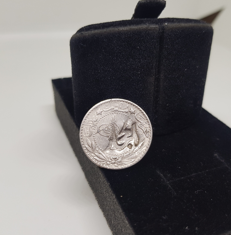 1. DÜNYA SAVAŞI DÖNEMİ NADİR ŞERİF HÜSEYİN DAMGALI OSMANLI PARASI