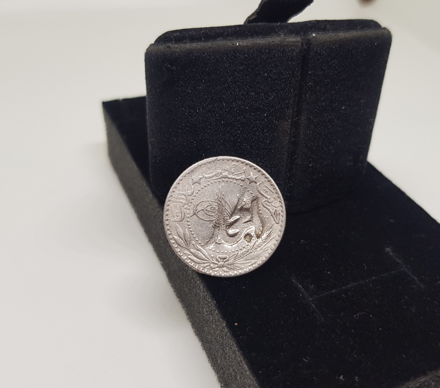 1. DÜNYA SAVAŞI DÖNEMİ NADİR ŞERİF HÜSEYİN DAMGALI OSMANLI PARASI