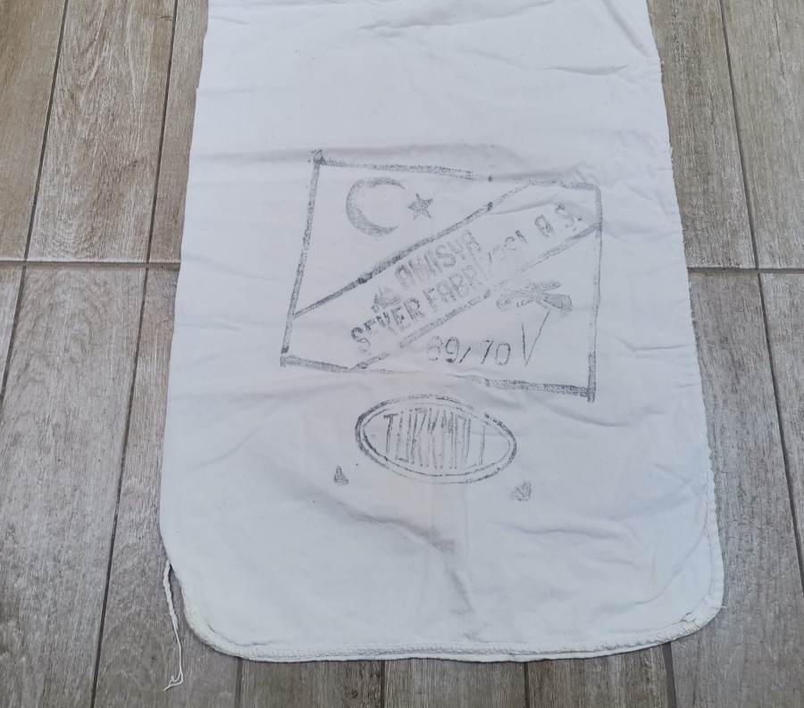 1970 YILI AMASYA ŞEKER FABRİKASI ŞEKER ÇUVALI