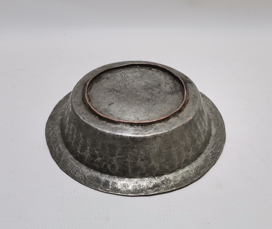 OSMANLI DÖNEMİ ERMENİCE YAZILI BAKIR TABAK