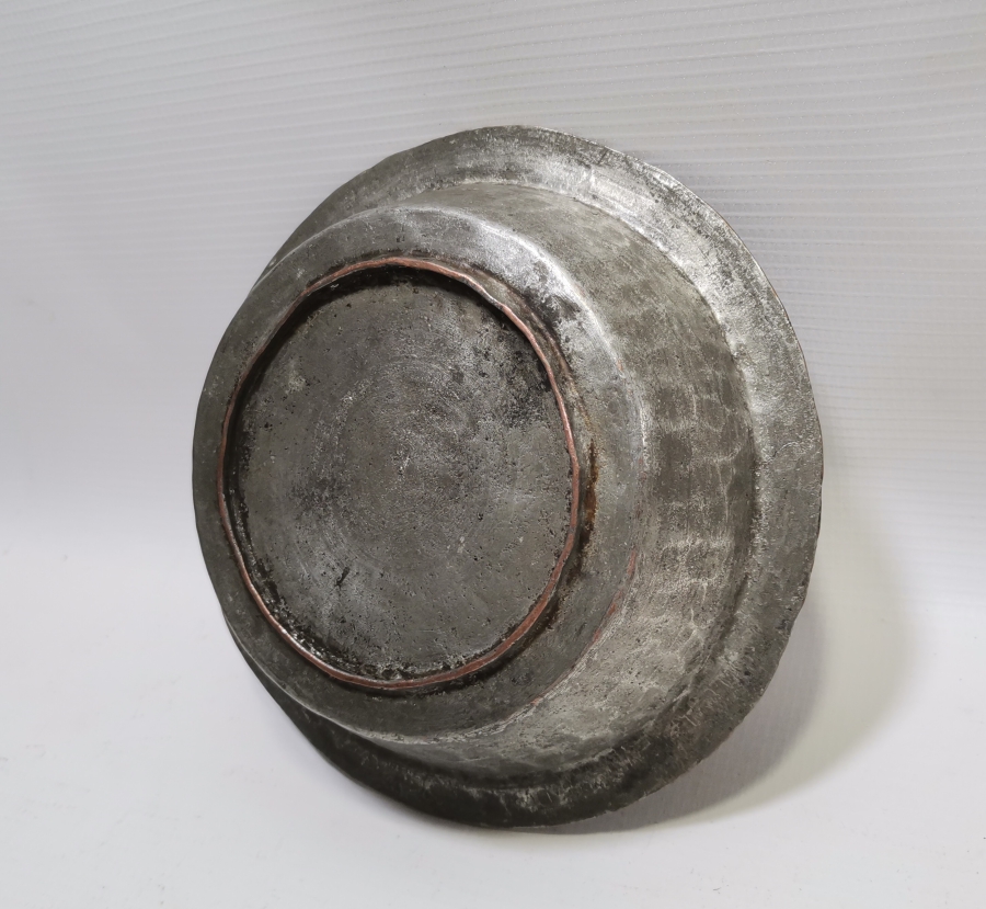 OSMANLI DÖNEMİ ERMENİCE YAZILI BAKIR TABAK