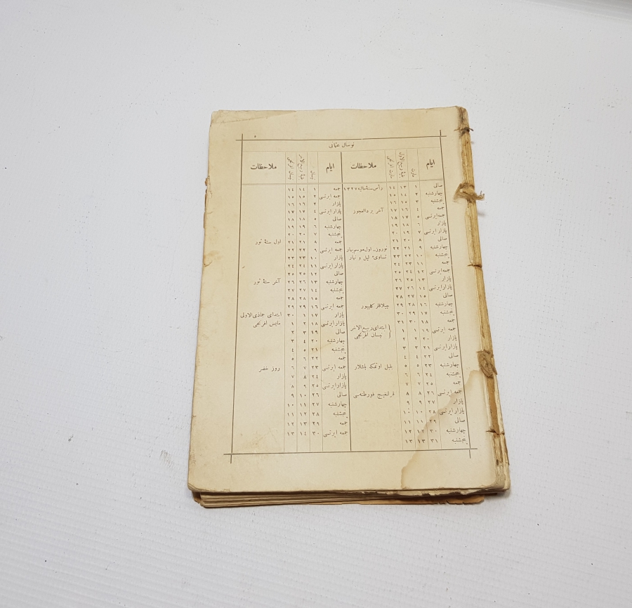 OSMANLI DÖNEMİ BÜYÜK BOY MECMUA