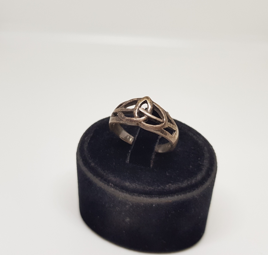 GEMİCİ DÜĞÜMÜ FORMUNDA YAPILMIŞ GÜMÜŞ YÜZÜK