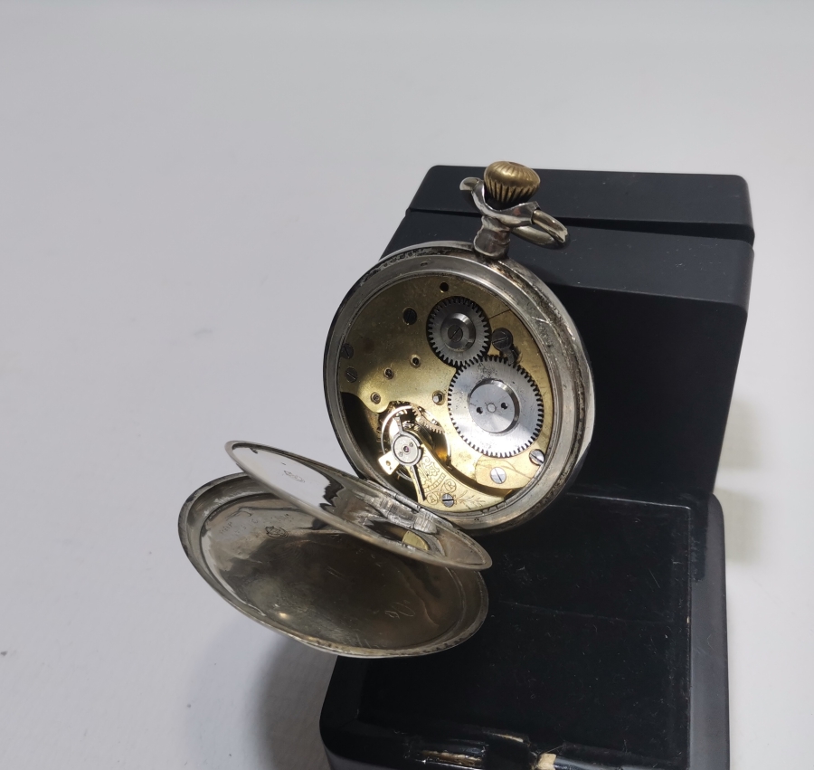İNGİLİZLERİN OSMANLI PAZARI İÇİN YAPTIĞI AVCI KASA NADİR GÜMÜŞ CEP SAATİ