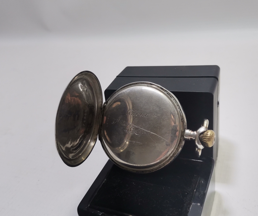 İNGİLİZLERİN OSMANLI PAZARI İÇİN YAPTIĞI AVCI KASA NADİR GÜMÜŞ CEP SAATİ