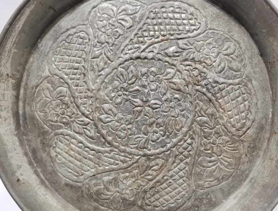 KABARTMA İŞÇİLİKLİ OSMANLI DÖNEMİ NADİR FORMDA BOSNA KAHVE TEPSİSİ