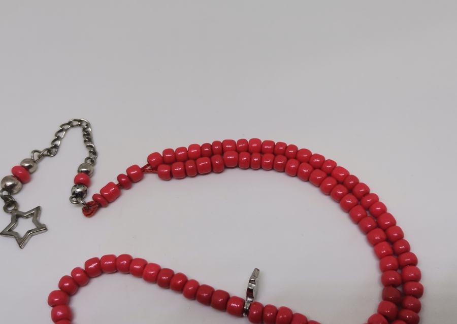 MERCAN TAŞINDAN MAMUL ANTİKA NAMAZ TESPİHİ