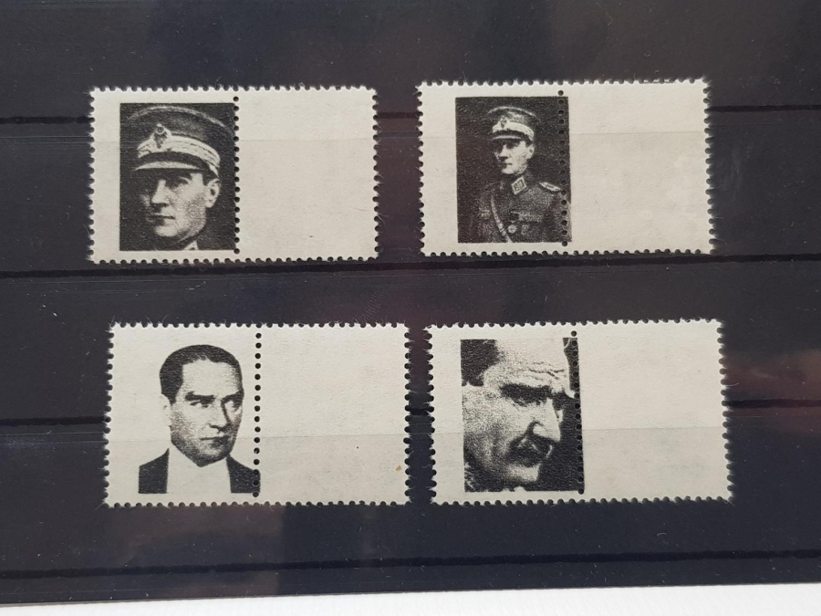 ATATÜRK TEMALI VİNYET PULLAR