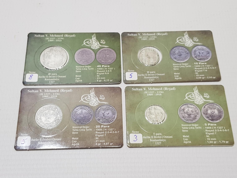 SULTAN MEHMED REŞAD DÖNEMİ NİKEL PARA SETİ