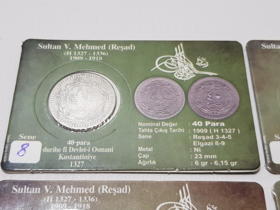 SULTAN MEHMED REŞAD DÖNEMİ NİKEL PARA SETİ