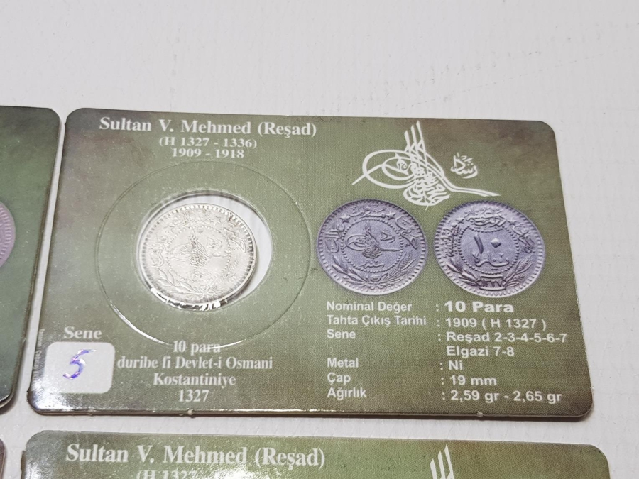 SULTAN MEHMED REŞAD DÖNEMİ NİKEL PARA SETİ