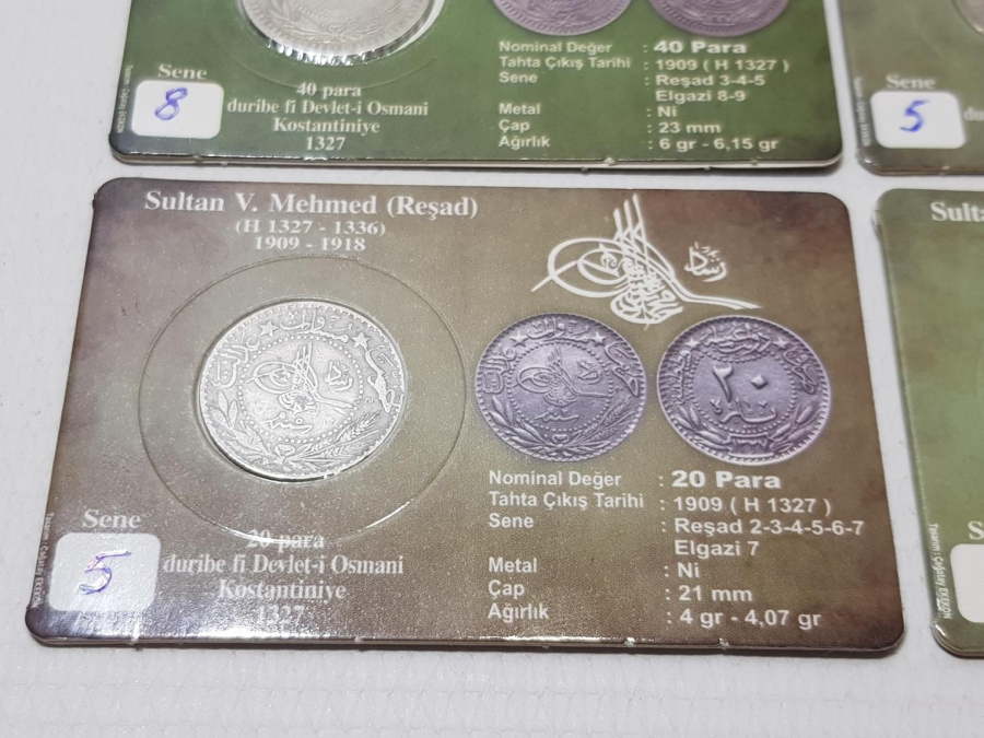 SULTAN MEHMED REŞAD DÖNEMİ NİKEL PARA SETİ
