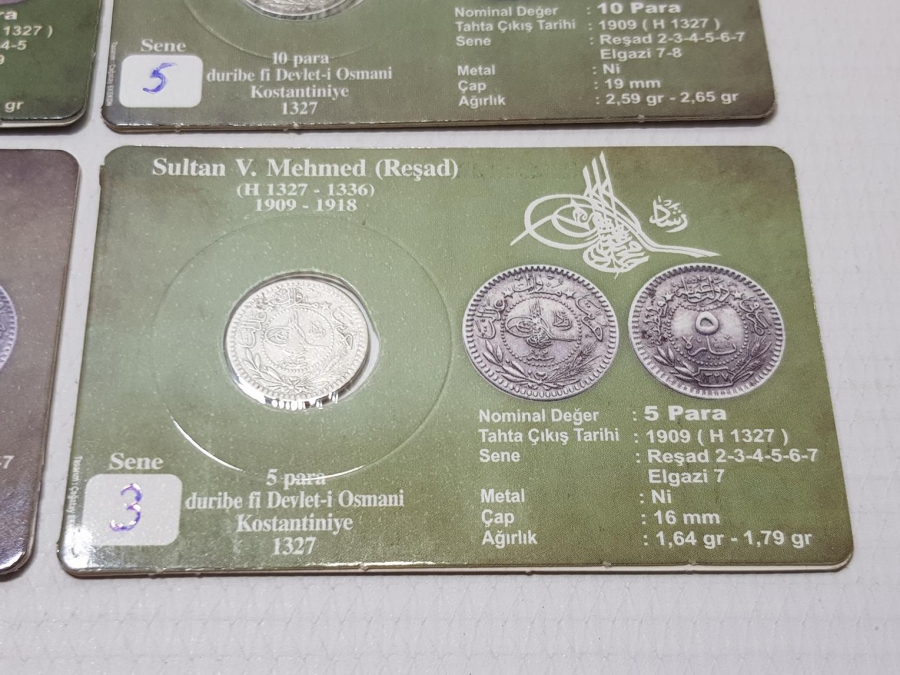 SULTAN MEHMED REŞAD DÖNEMİ NİKEL PARA SETİ