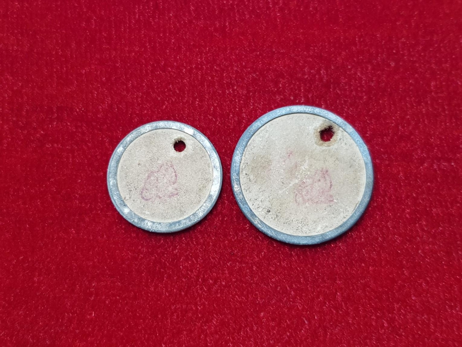 OSMANLICA ABDÜLHALİM YAZILI İKİ ADET NADİR ZEYTİN JETONU