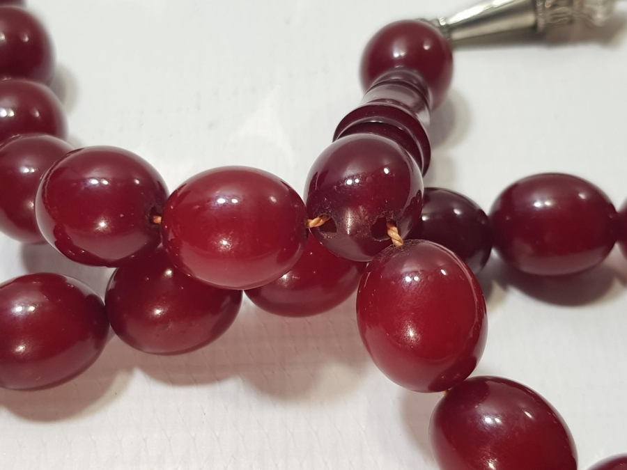 BÜYÜK BOY HARELİ SIKMA KEHRİBAR TESPİH