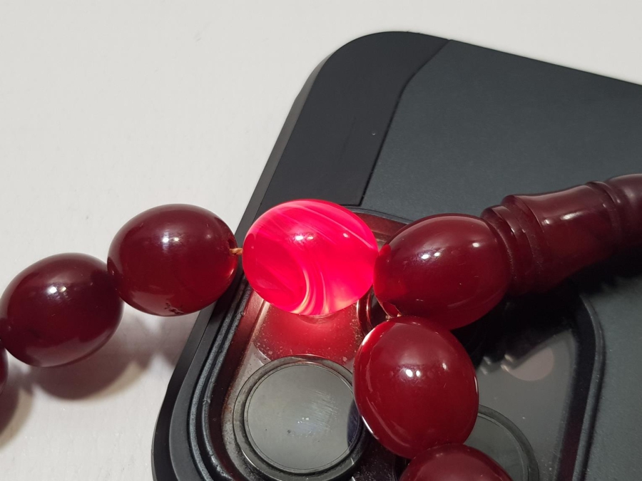 BÜYÜK BOY HARELİ SIKMA KEHRİBAR TESPİH