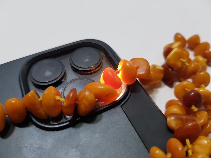 ANTİKA DAMLA KEHRİBAR GERDANLIK