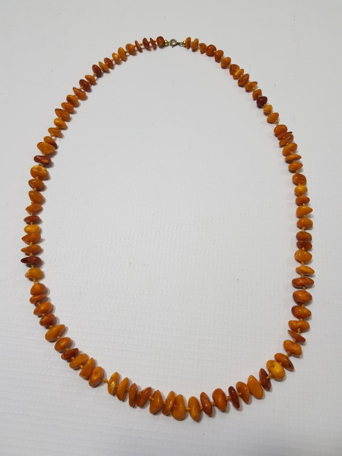 ANTİKA DAMLA KEHRİBAR GERDANLIK