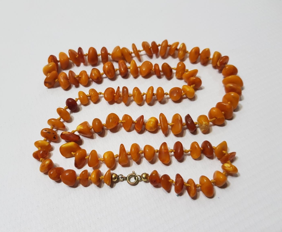 ANTİKA DAMLA KEHRİBAR GERDANLIK