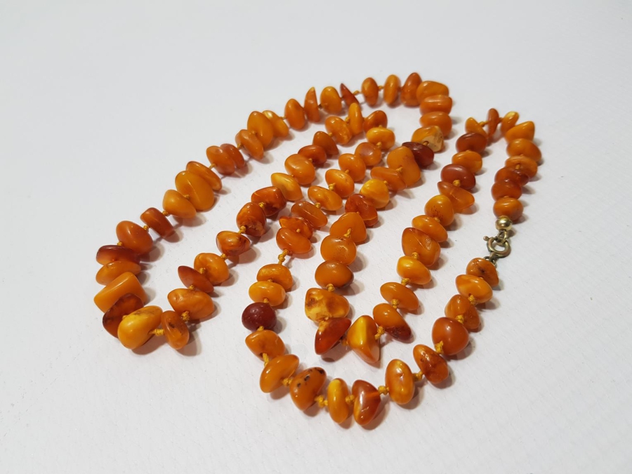 ANTİKA DAMLA KEHRİBAR GERDANLIK